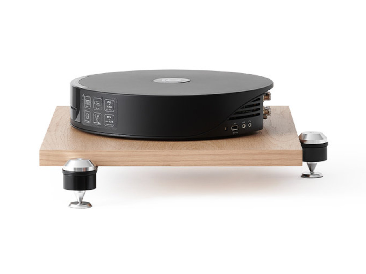 Turntable, Schallplatte, Holzbasis, schwarze Plattentasche, Stereogerät