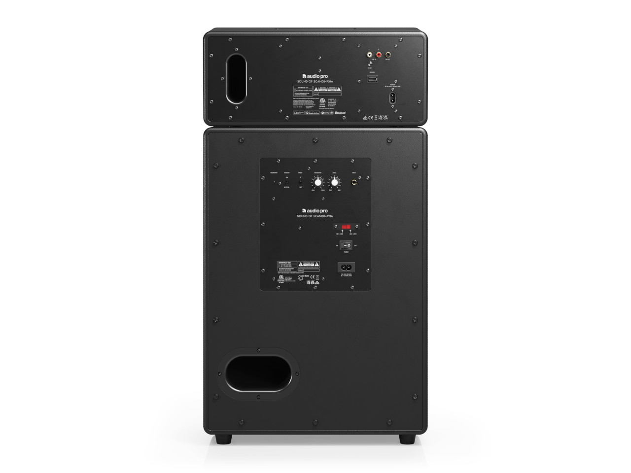 Lautsprecher, Aktivlautsprecher, Bassreflex, Schwarz, Kompakte Bauweise