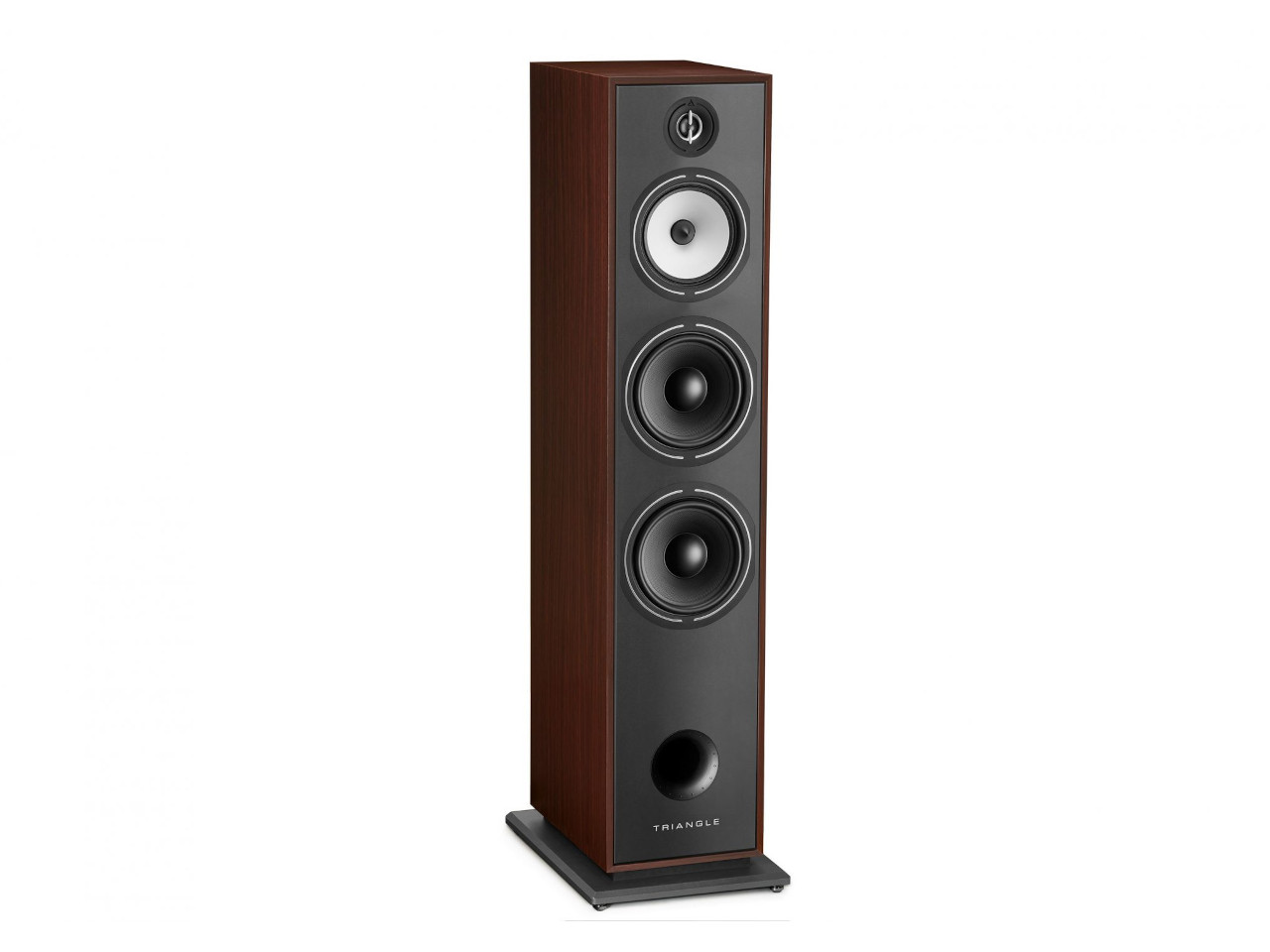 Standlautsprecher, Holzoptik, Schwarz, 3-Wege, Audiokomponenten
