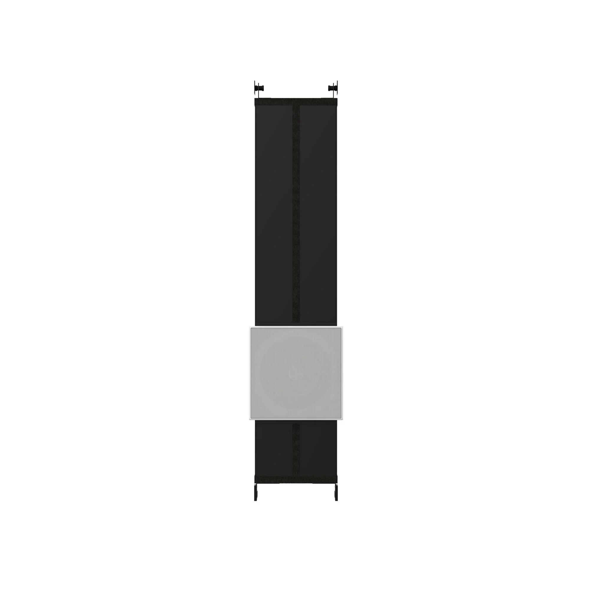lautsprecher, wandmontage, soundbar, schwarz, quadratisch