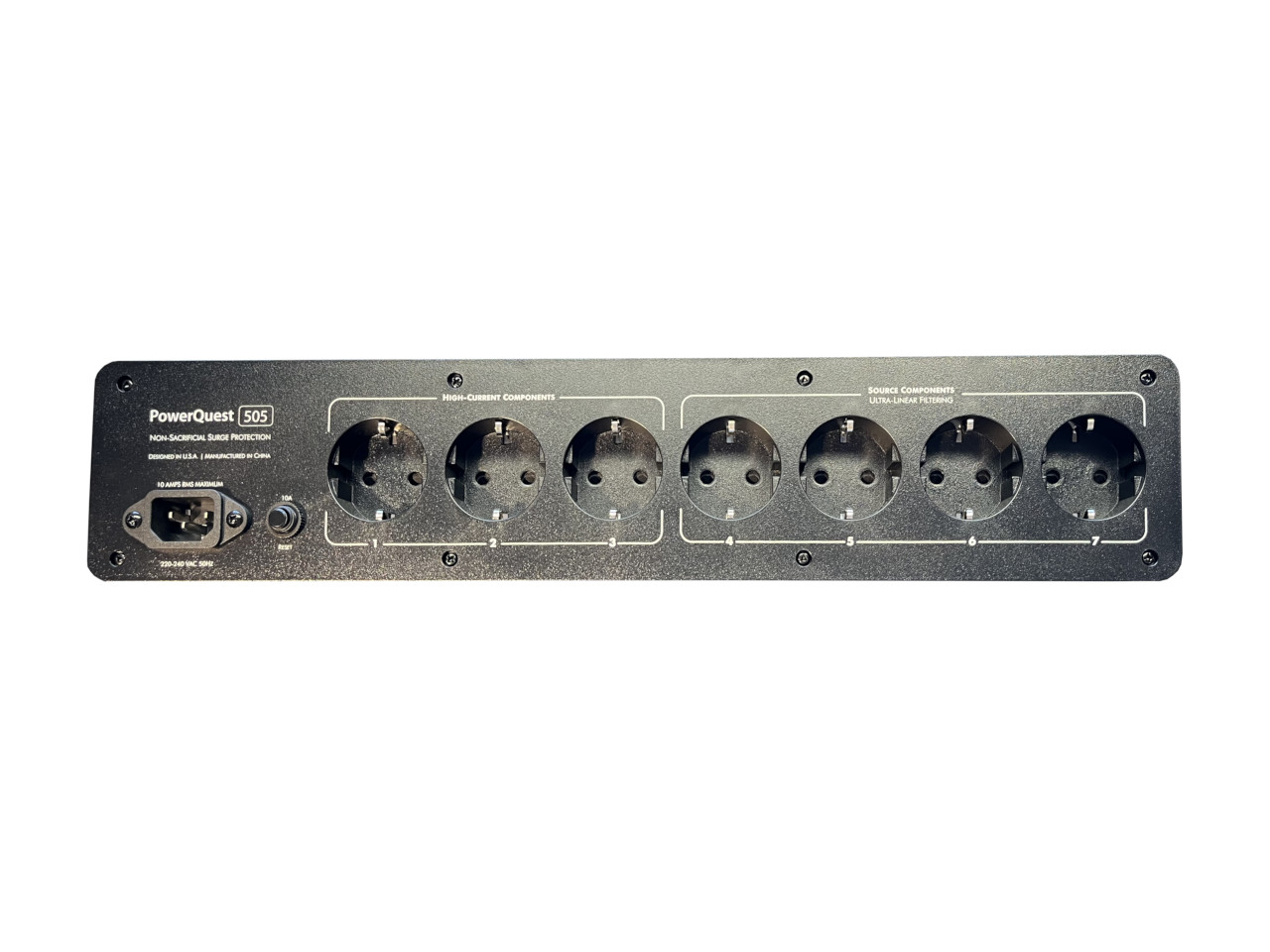 rack, Steckdosenleiste, Mehrfachsteckdose, Überspannungsschutz, acht Anschlüsse
