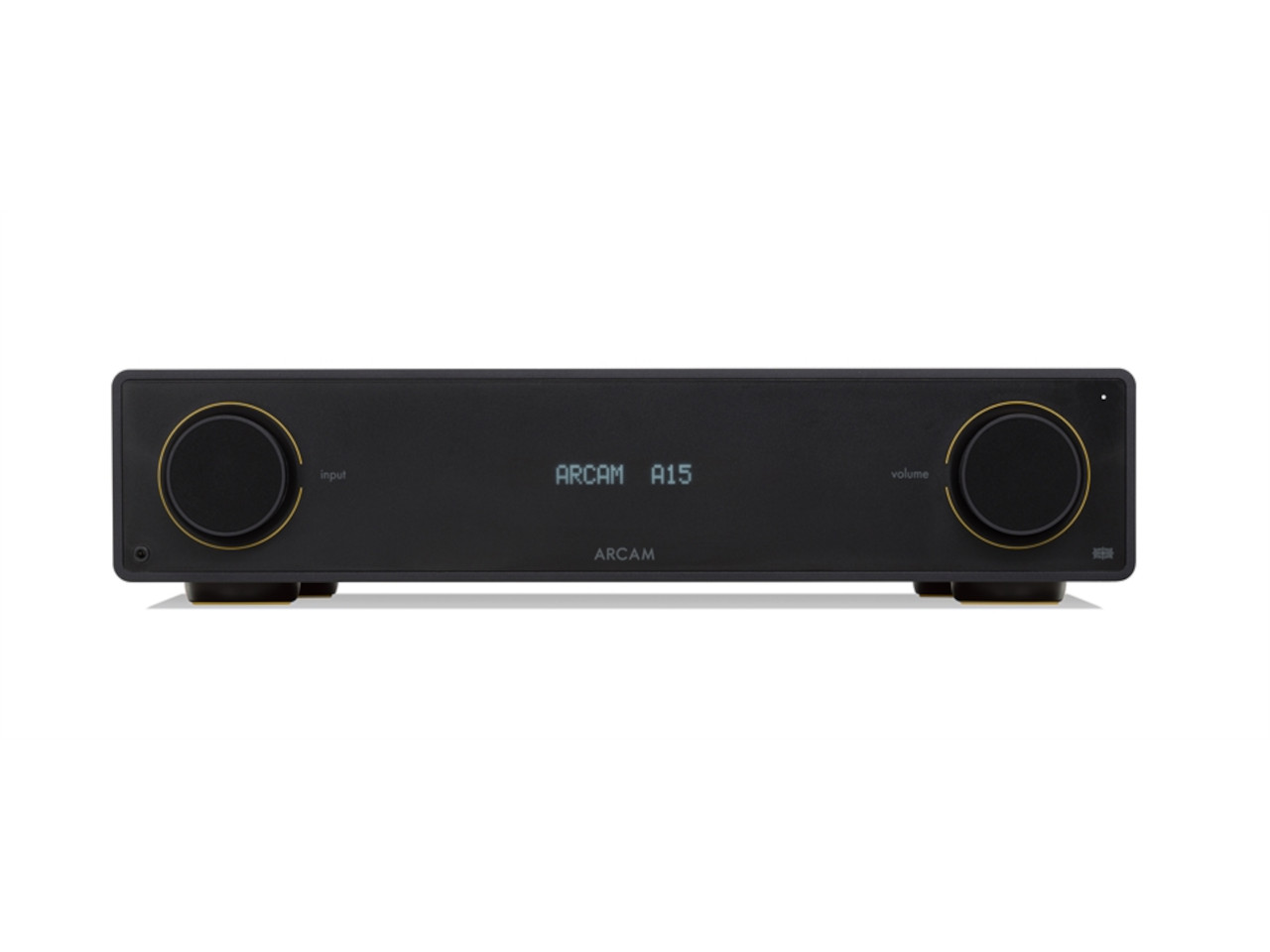 AV-Empfänger, Stereo-Verstärker, schwarz, digitalanzeige, goldene Akzente