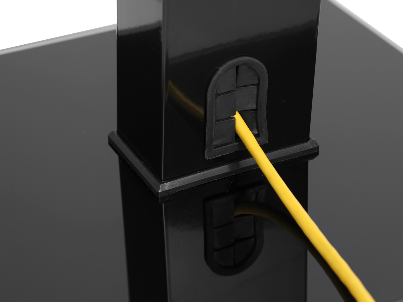 kabel, gelb, elektronik, monolithisch, hinterstecker