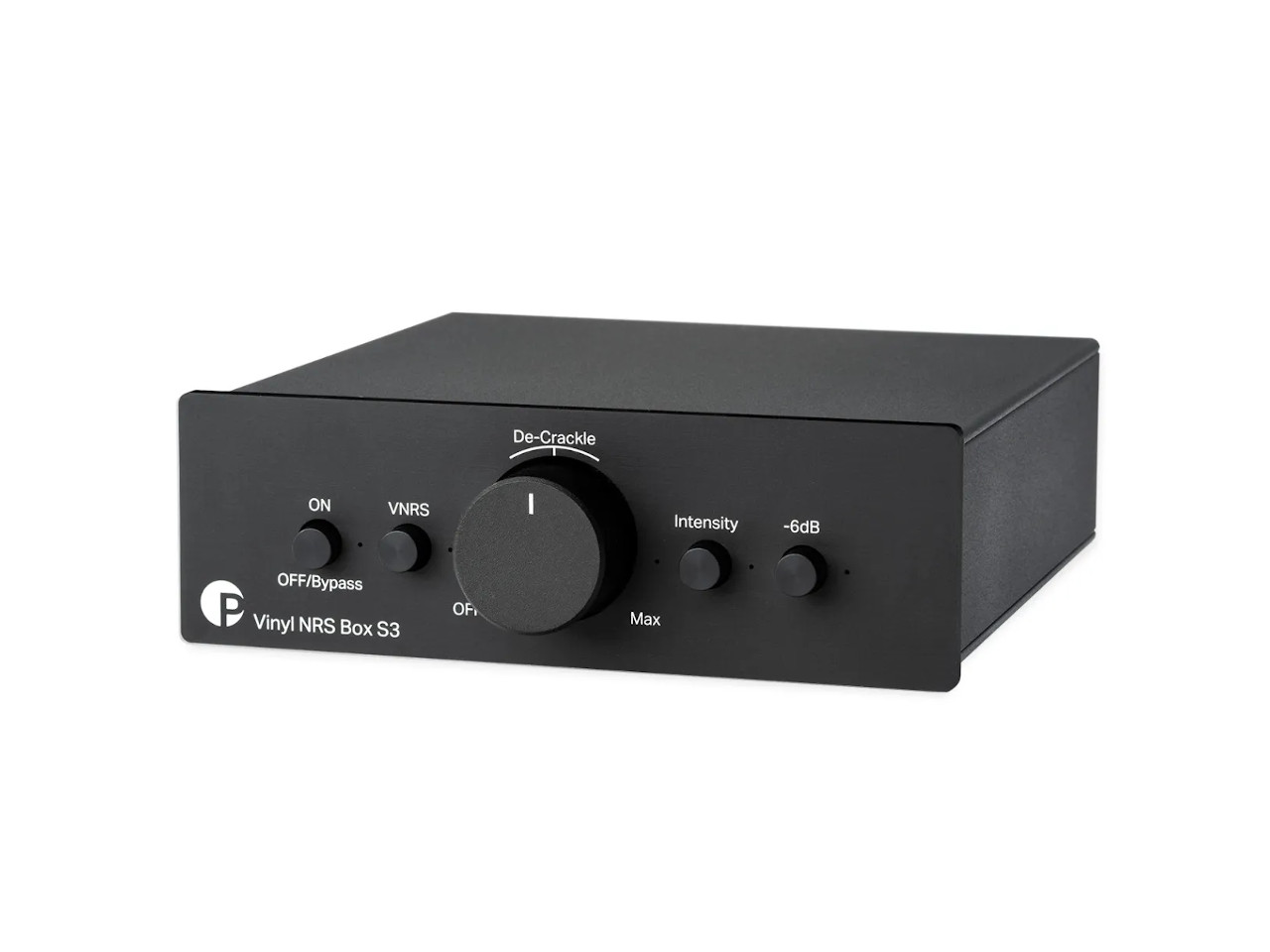 vinyl amplifier, stereo preamp, schwarz, knöpfe, rack-mountable