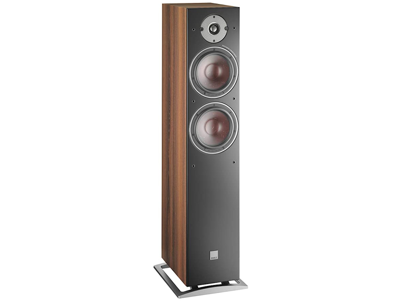 Tallspeaker, Standfuß-Speaker, Holzfurnier, Dreiwege-Lautsprecher, Metall-Grill