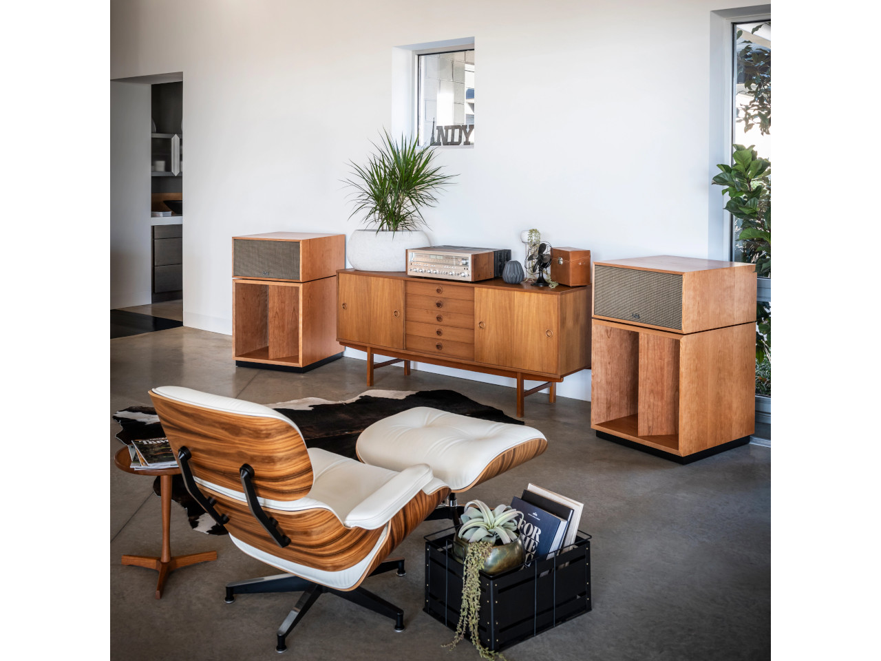 mid-century, holz, lautsprecher, schrank, wohnzimmer-stuhl