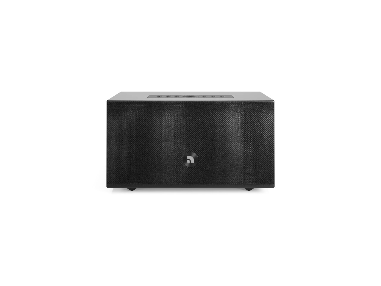 sprecher, bluetooth, klein, schwarz, gitteroberfläche