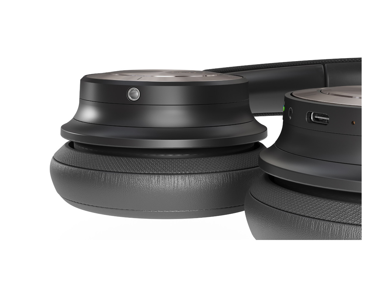 kopfhörer, over-ear, drahtlos, faltenloses design, schwarz