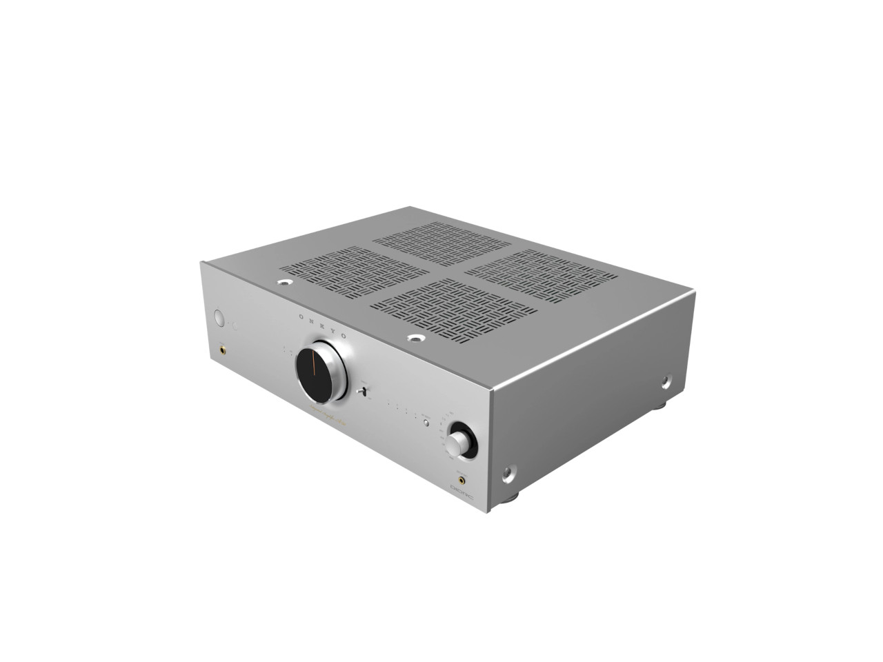 Verstärker, Hi-Fi, Silber, Frontplatte, Knopf