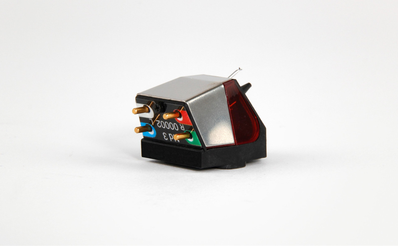 HiFi-Phono-Kopf, Tonarm-Teil, Lautstärke-Schalter, Rot-Transluzent, Plug Pins