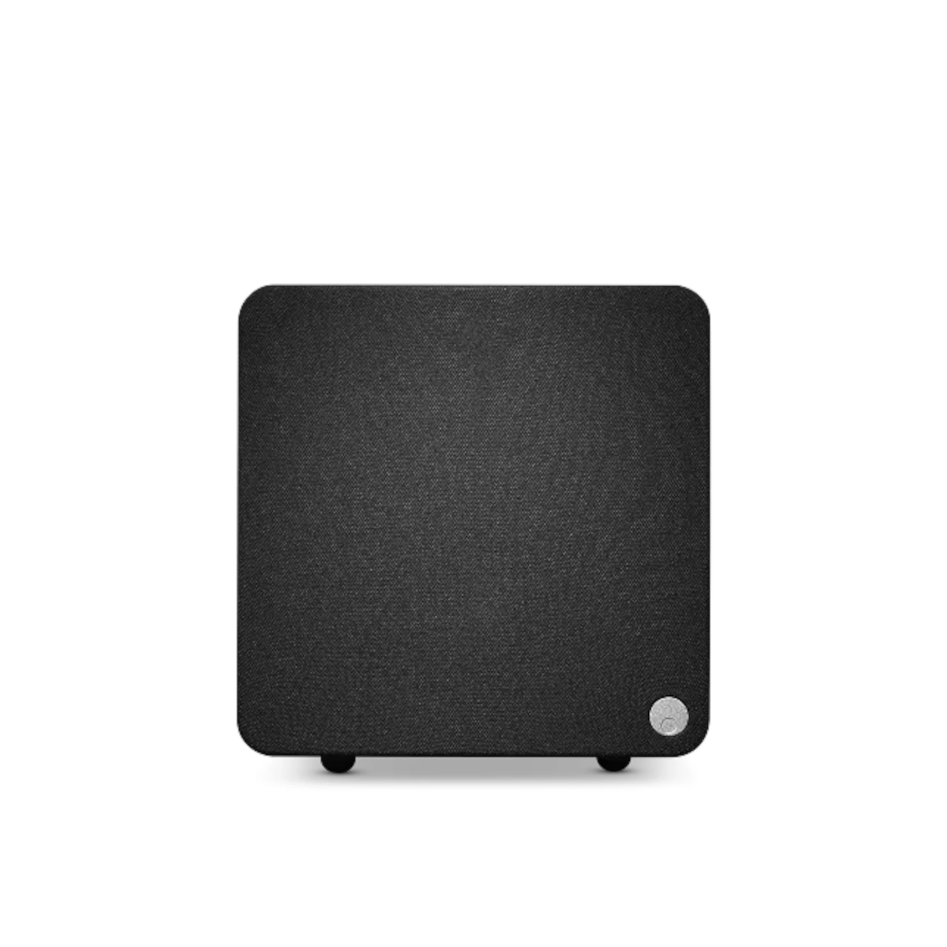 Subwoofer, Basslautsprecher, Schwarzer Stoff, Abgerundete Ecken, Kompakte Größe