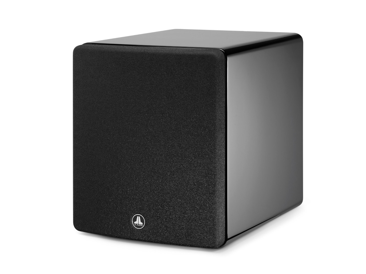 subwoofer, Lautsprecher, schwarz, rechteckig, vordere gitterfront