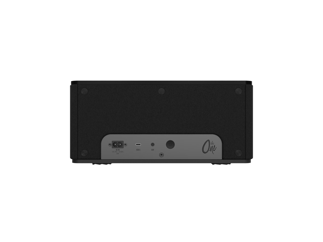 Boxed speaker, Rückseite, Netzeingang, USB-C, The One