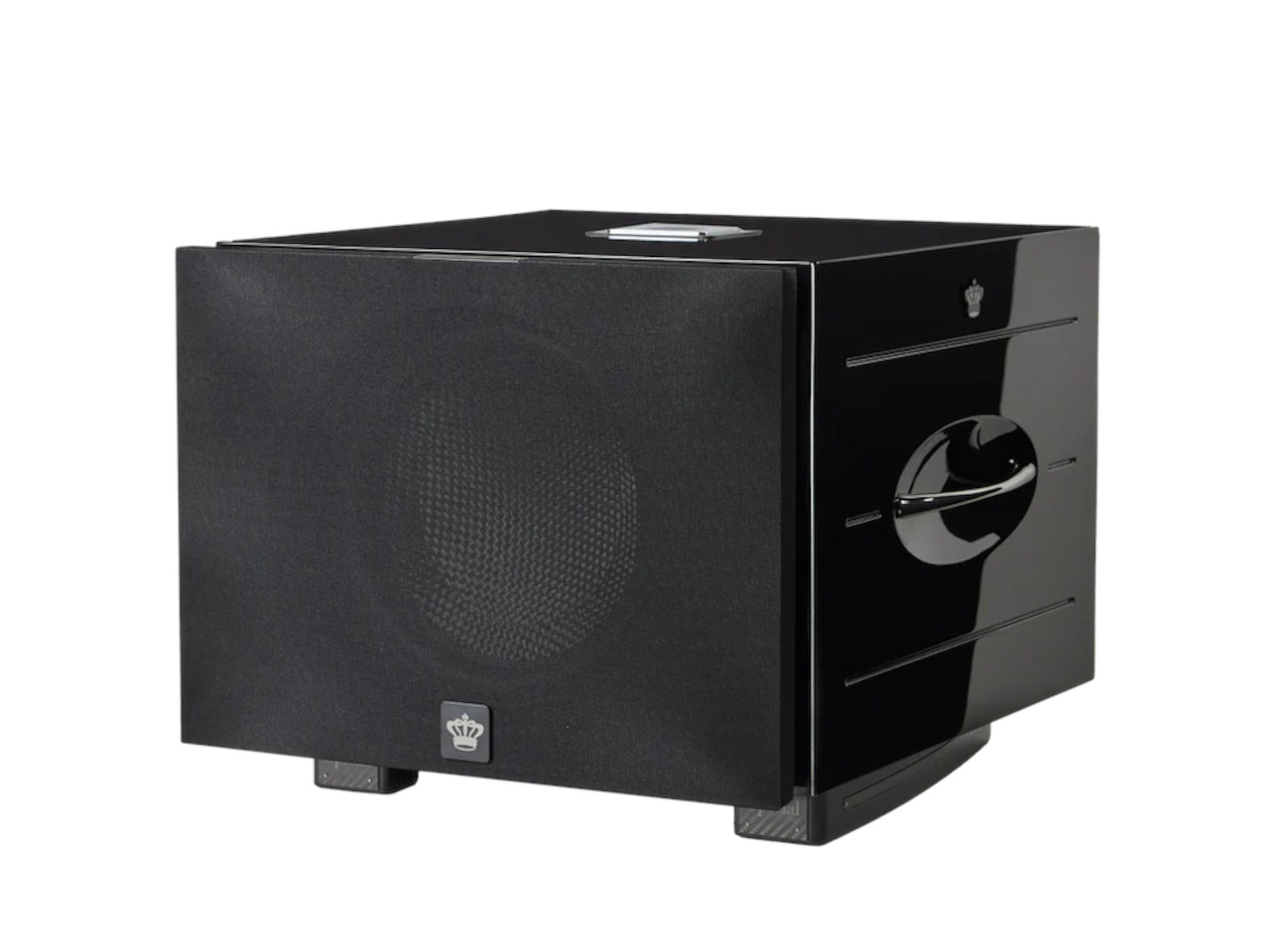 subwoofer, schwarz, lautsprecher, gehäuse, regelknopf