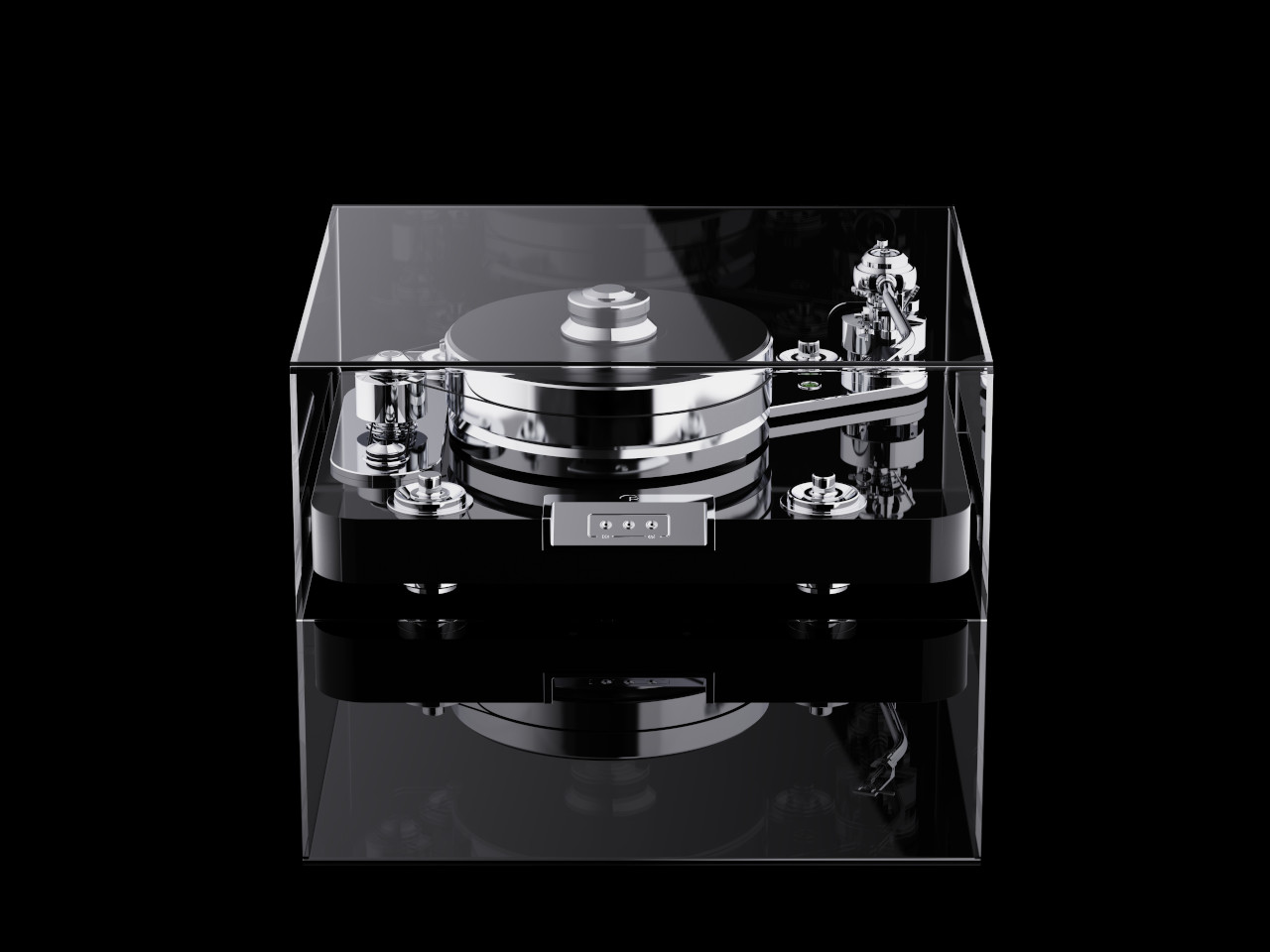 Plattenspieler, Schallplatten, High-Fidelity, Audiophil, Transparente Gehäuse