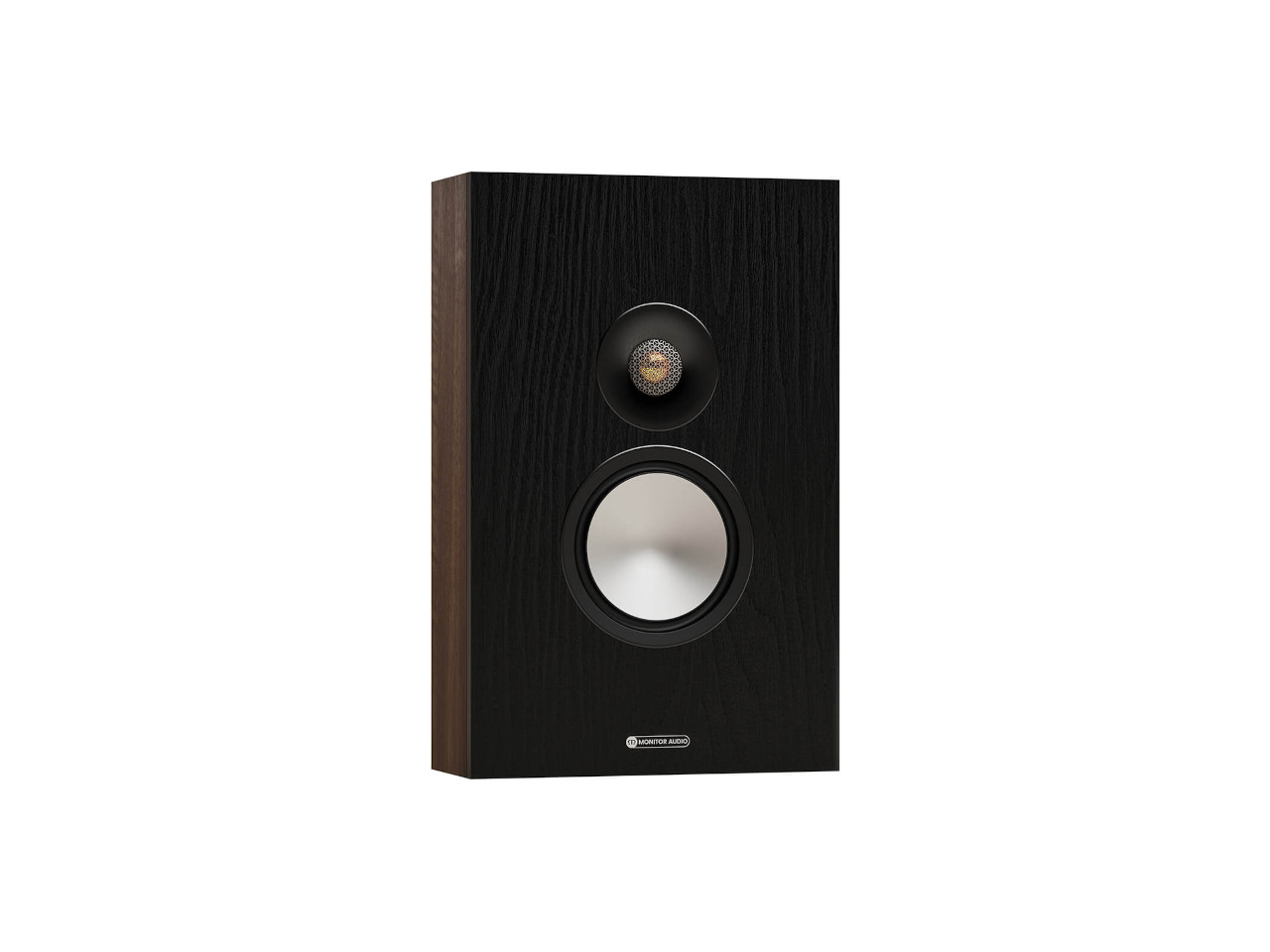 Lautsprecher, Stereo, Regalbox, Schwarz, Holzseite