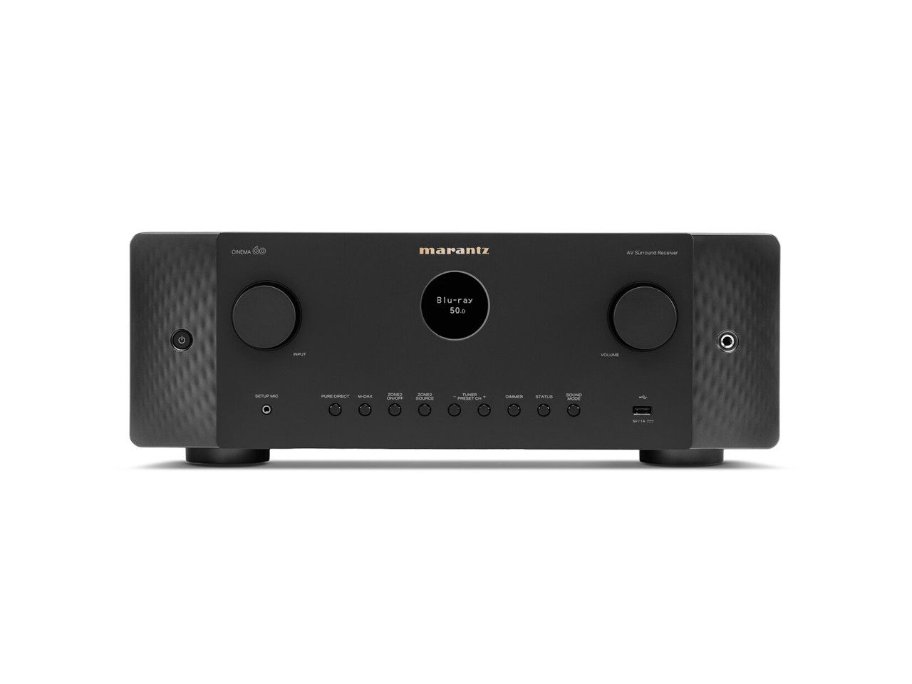 AV Receiver, Blu-ray 50.0, schwarz, Stereo, Tasten