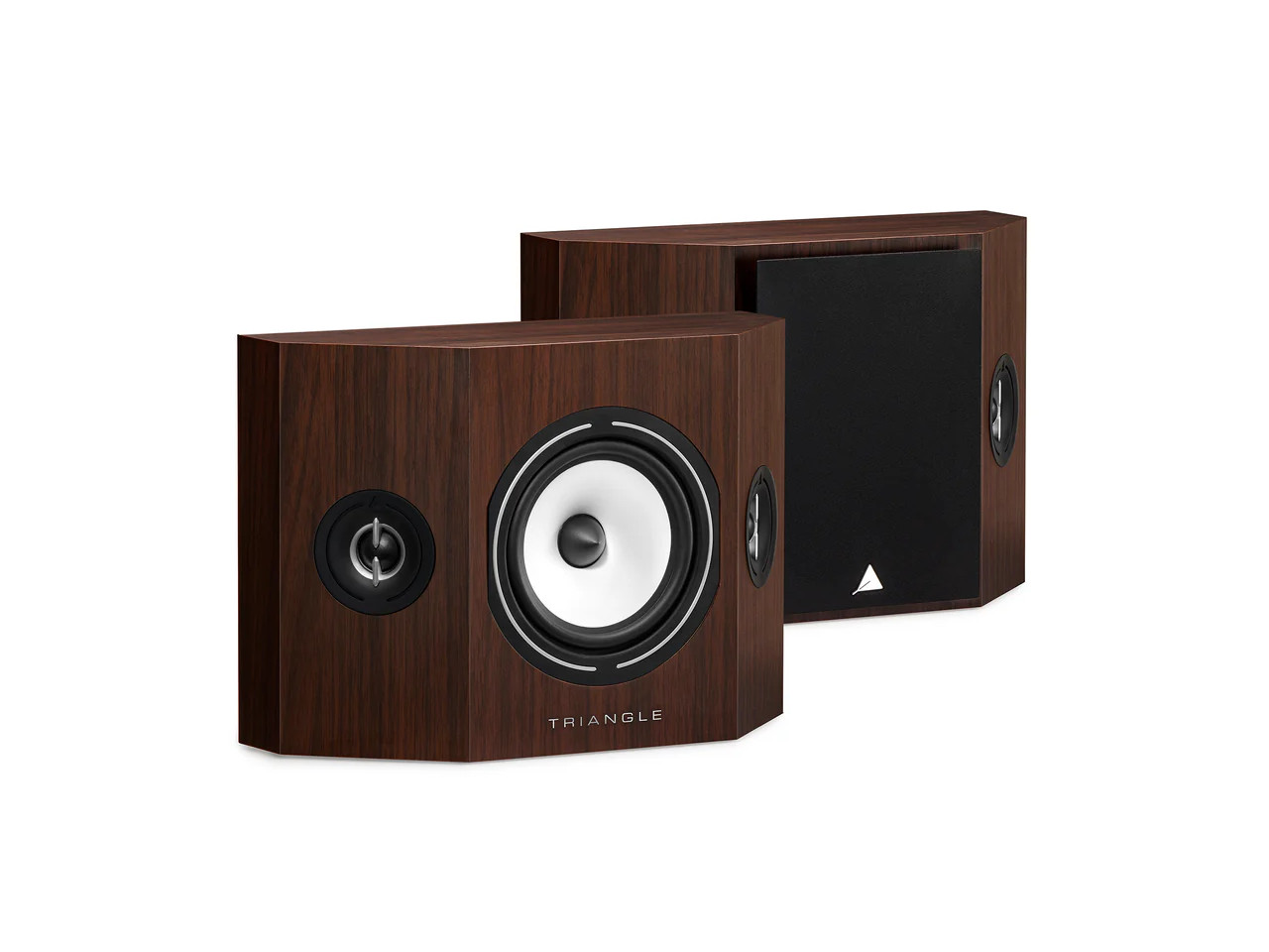 Lautsprecher, Holzoptik, Braun, Stereo, Zweiwege