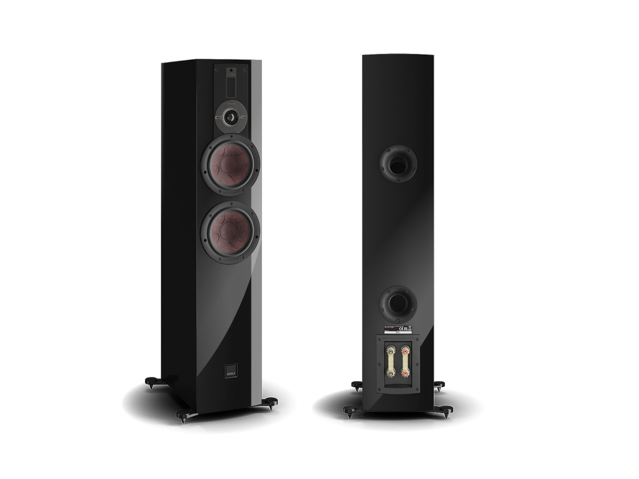 sprecher, bodenständer, hi-fi, turm, schwarz