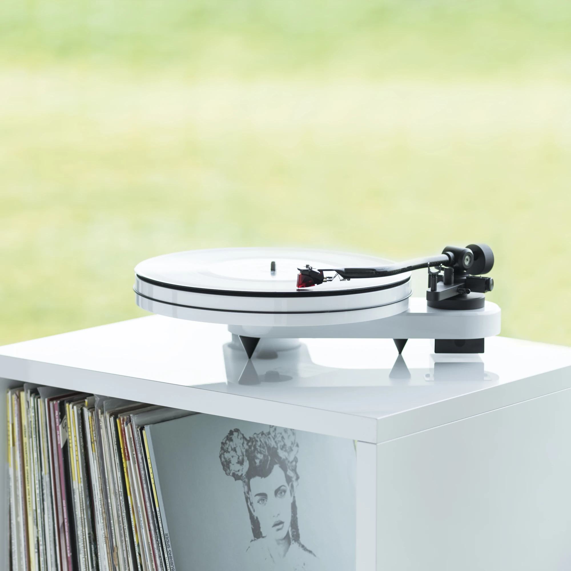 Turntable, Vinyl, Plattenspieler, Weiß, Hi-Fi