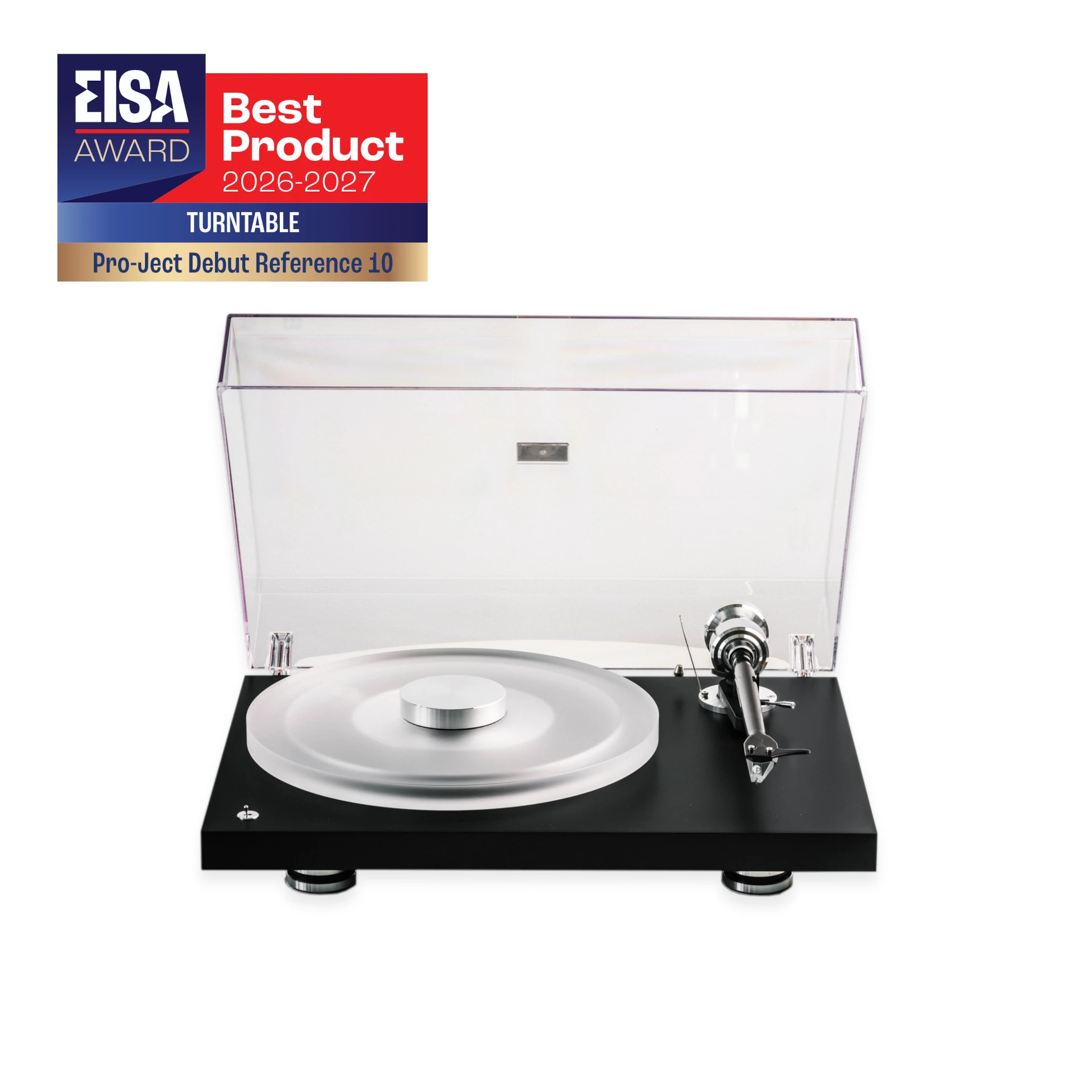 Turntable, Phonograph, Record player, Clear lid, Metal platter