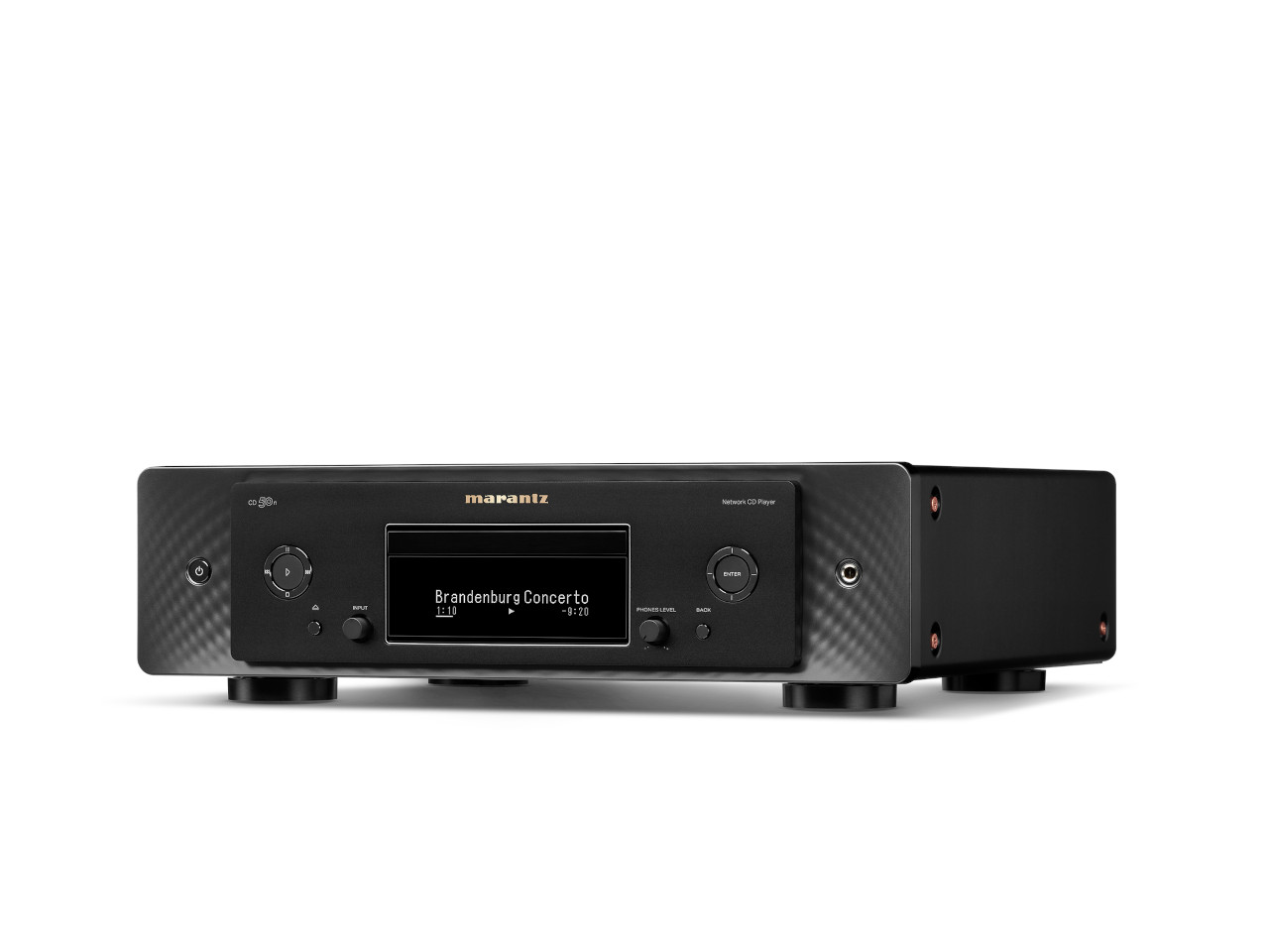 HiFi Verstärker, Netzwerk-CD-Player, Schwarz, Display, Knöpfe