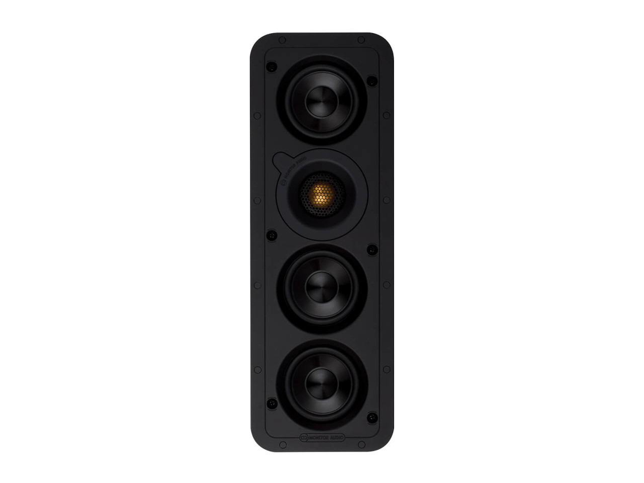lautsprecher, linearray, 4-wege, wandmontage, schwarz