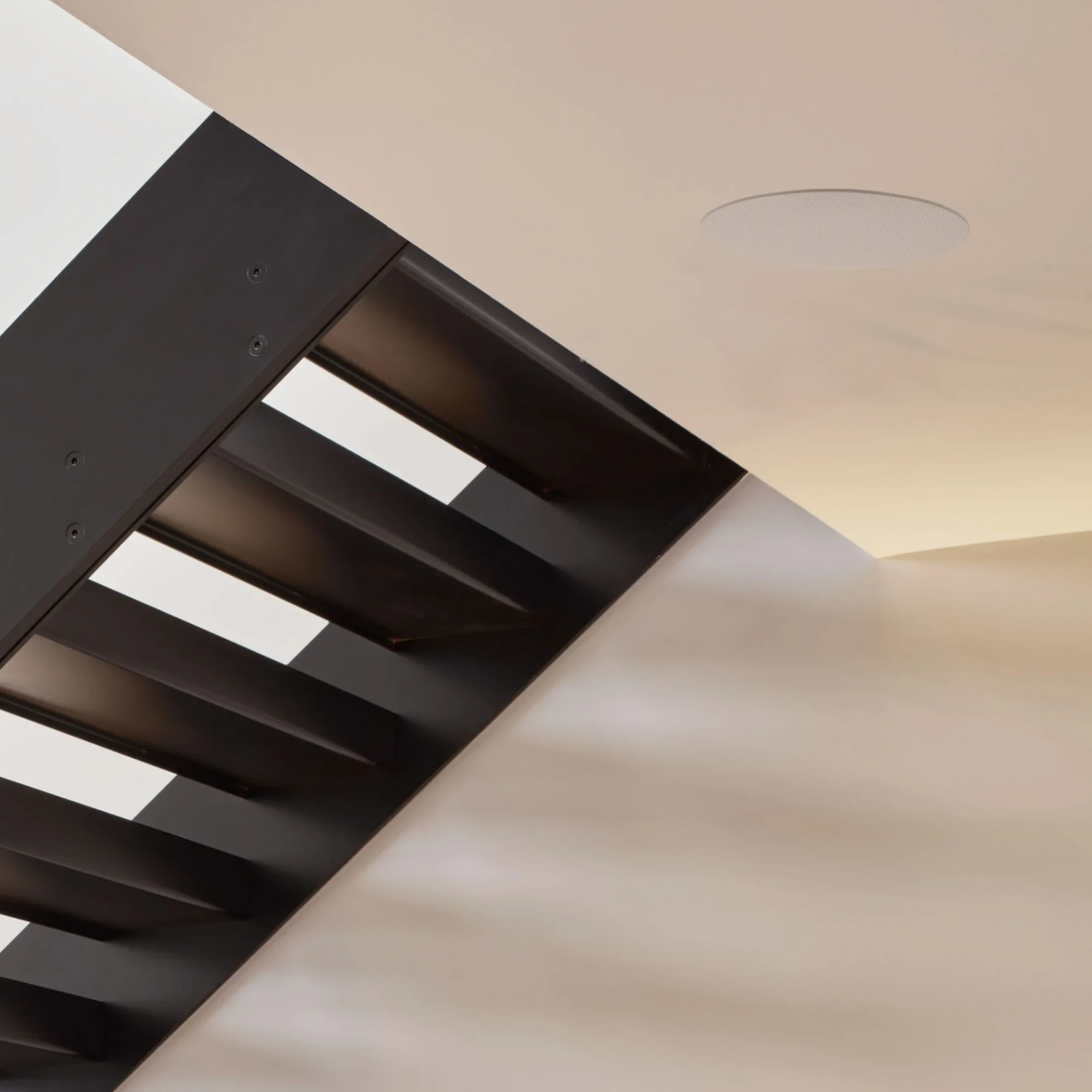 treppe, metall, schwarz, modern, architektur