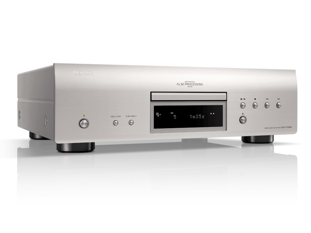 hifi-anlage, verstärker, cd-player, alu-gehäuse, digitaldisplay