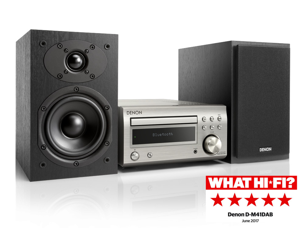 denon_d41dab_silber_1 HiFi-System mit CD, Bluetooth und UKW/DAB/DAB+-Radio