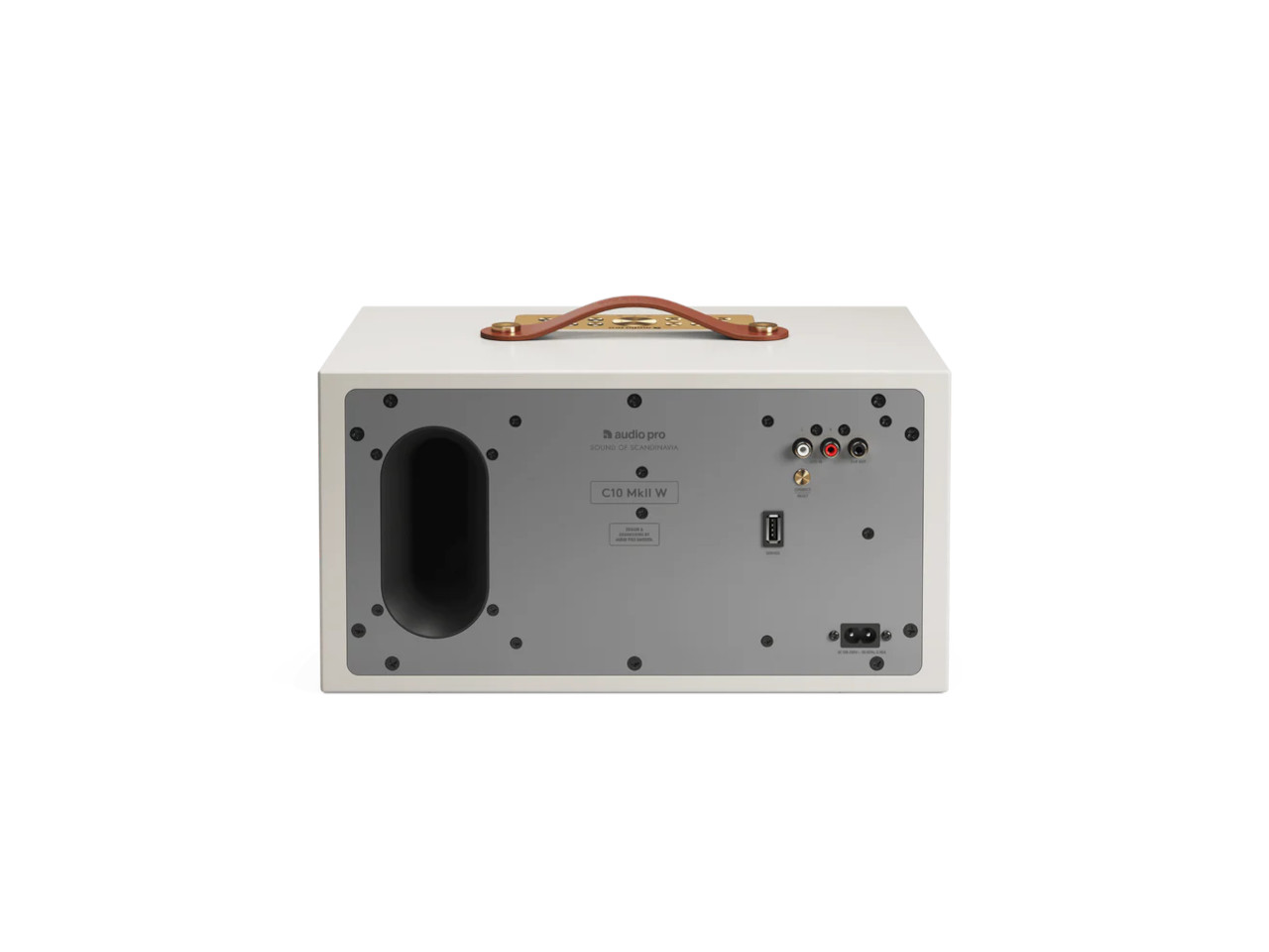 home_audio, Verstärker, Rückseite, USB-Port, Tragegriff