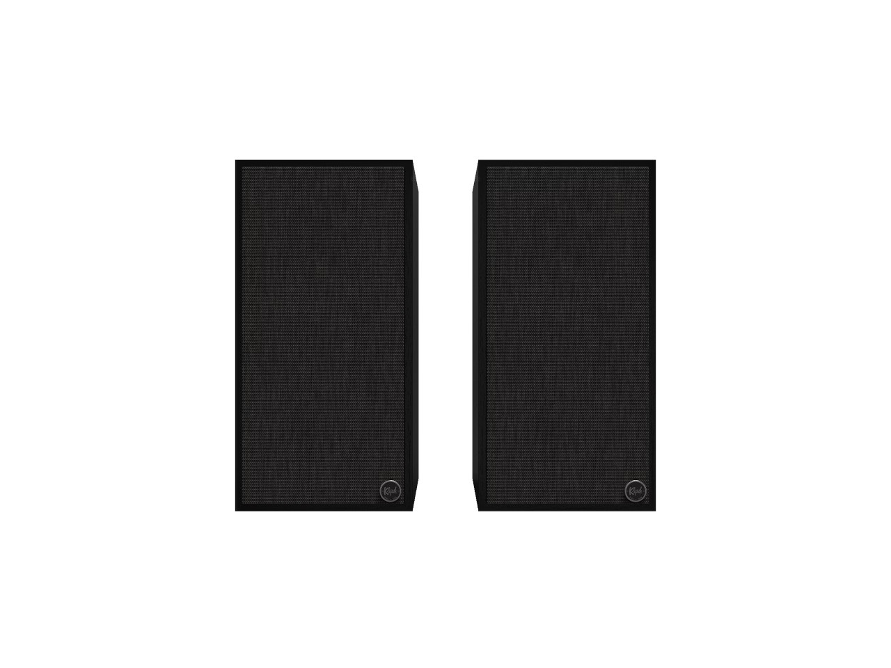 stereo-lautsprecher, regal-lautsprecher, schwarz, stoffgitter, paar