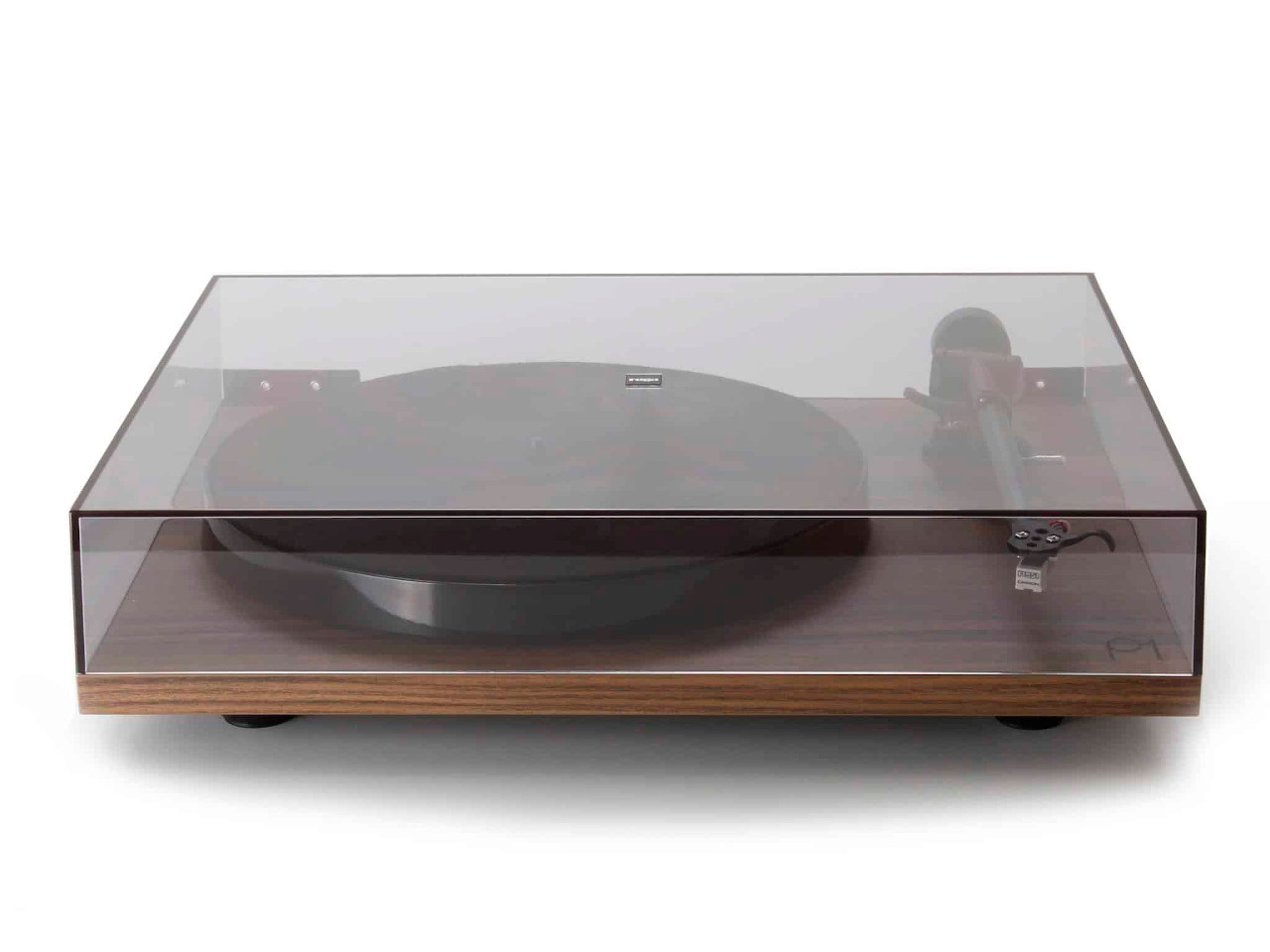 Plattenhalter, Turntable, Plattenspieler, Holzbasis, Glasabdeckung