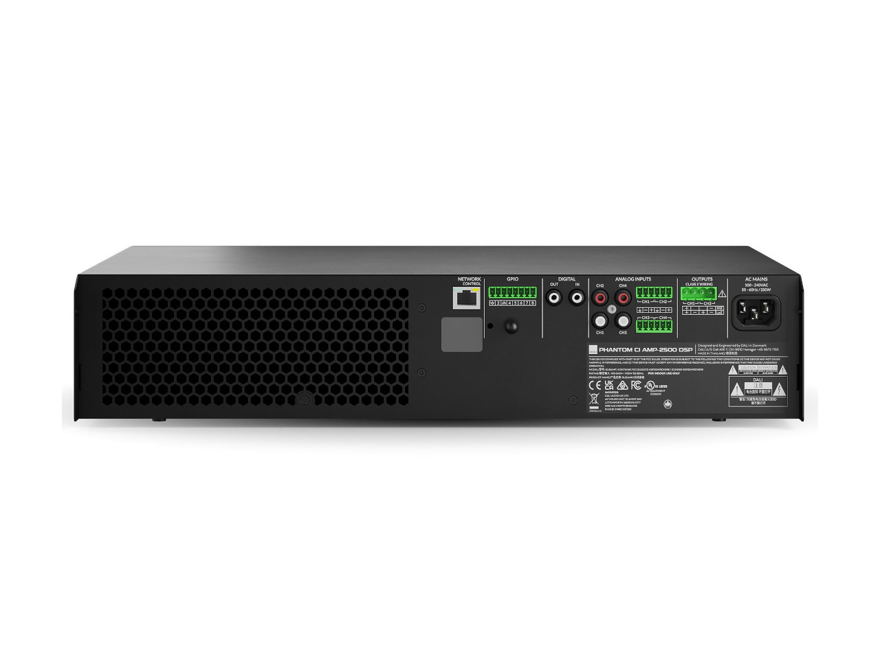 Server, Spannungsversorgung, Rackmontage, Rückseite, PHANTOM CI AMP-2500 DSP