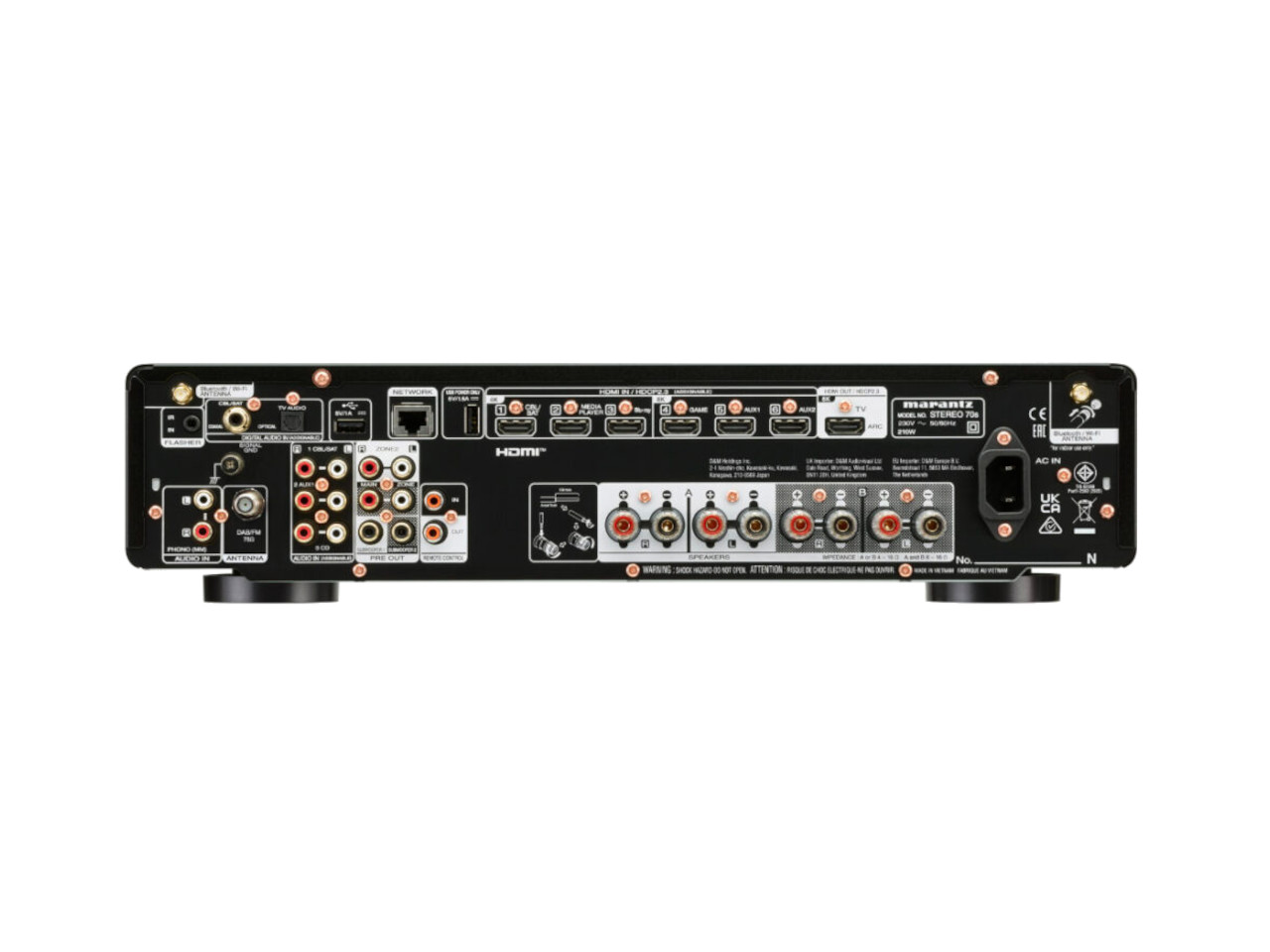 AV-Empfänger, HDMI, RCA, Schalter, Audioausgänge
