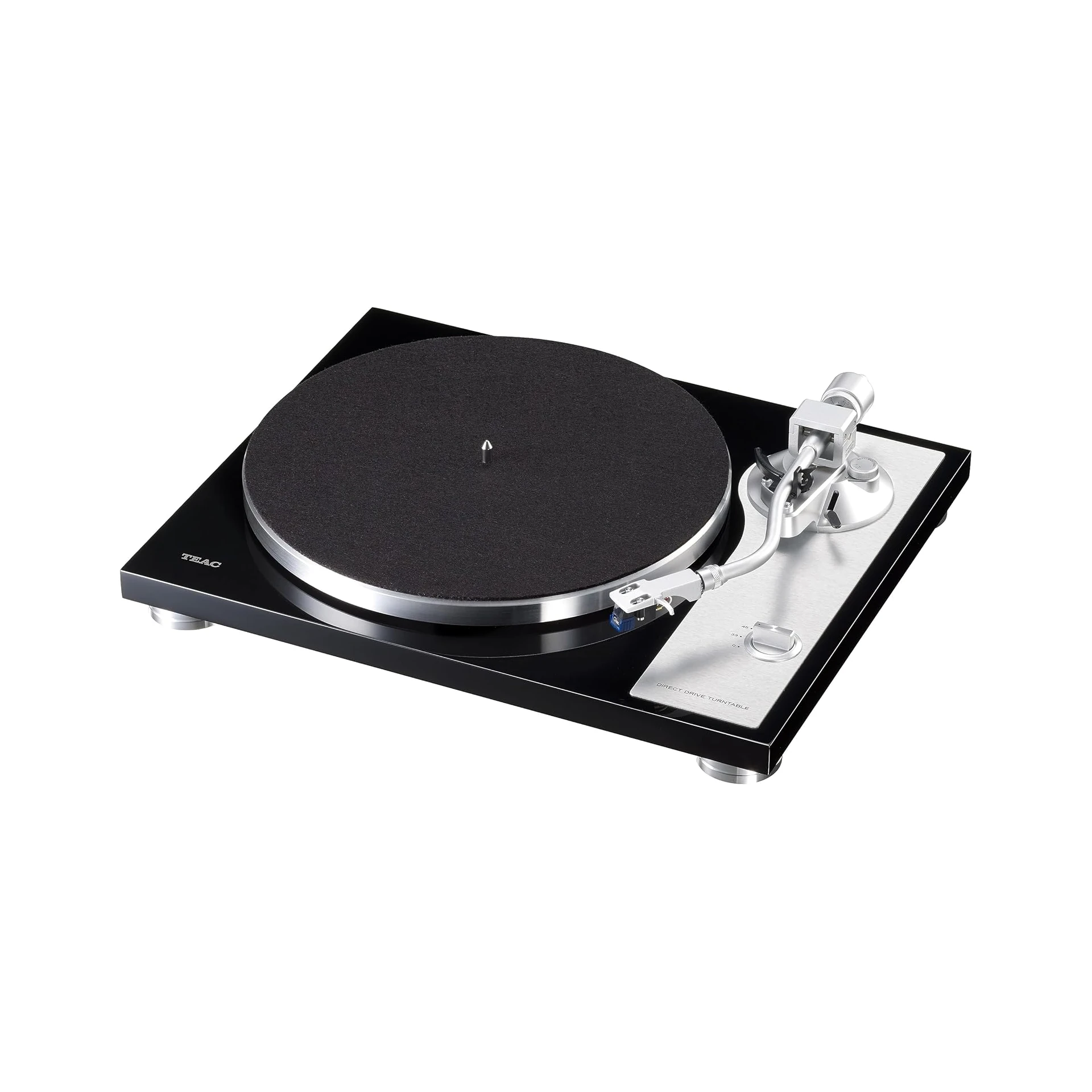 Plattenspieler, Turntable, Schwarz, Tonarm, Platte
