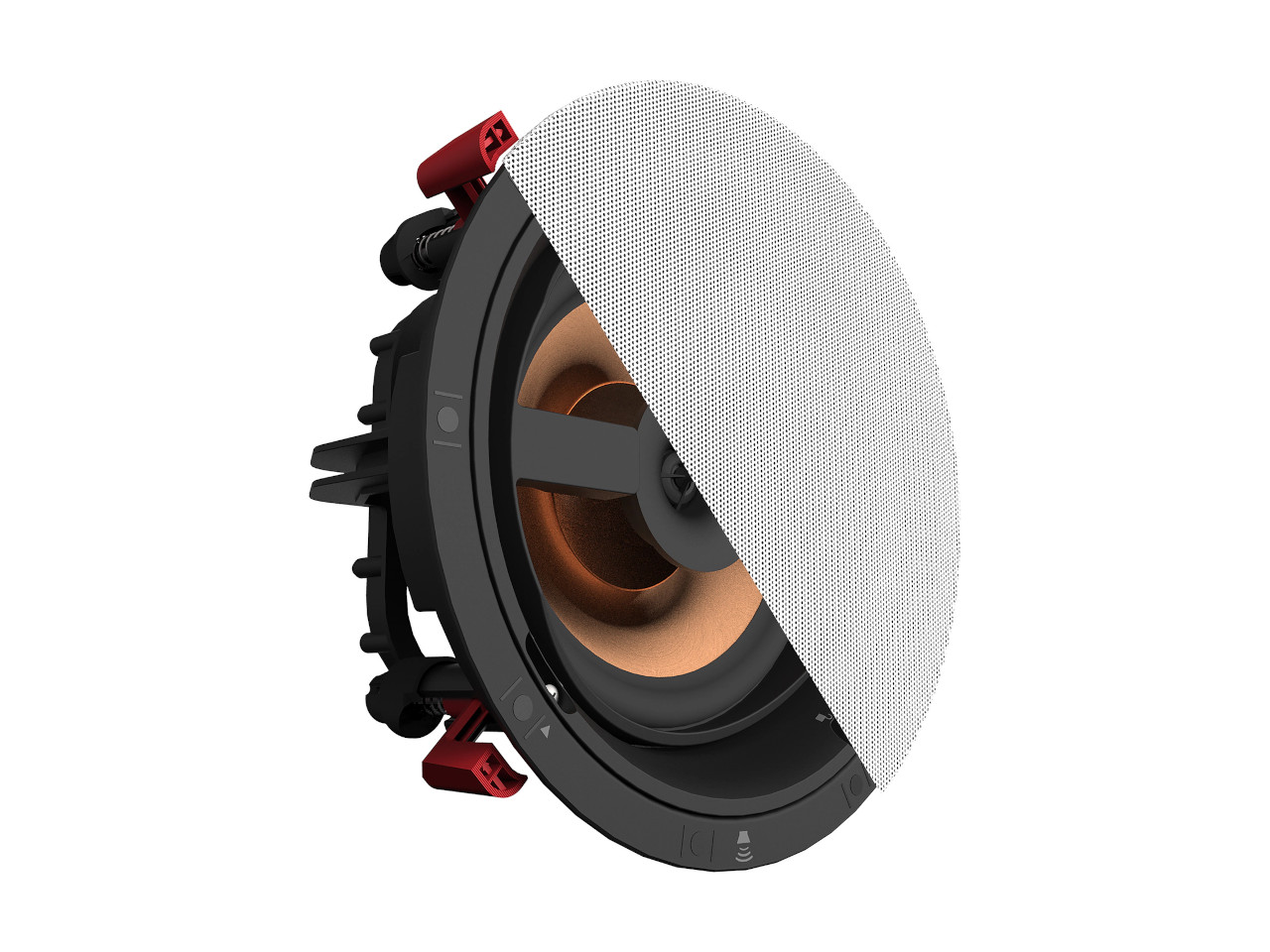 In-Wand-Lautsprecher, Hoch-/Wandlautsprecher, Woofer, Metallgitter, Kupfer-Treiber