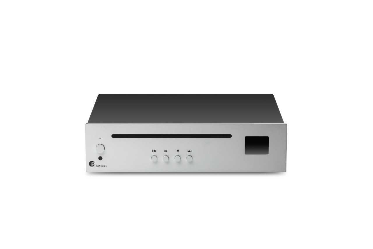 CD-Player, Slim chassis, Silver, Front panel, Kontrollknöpfe