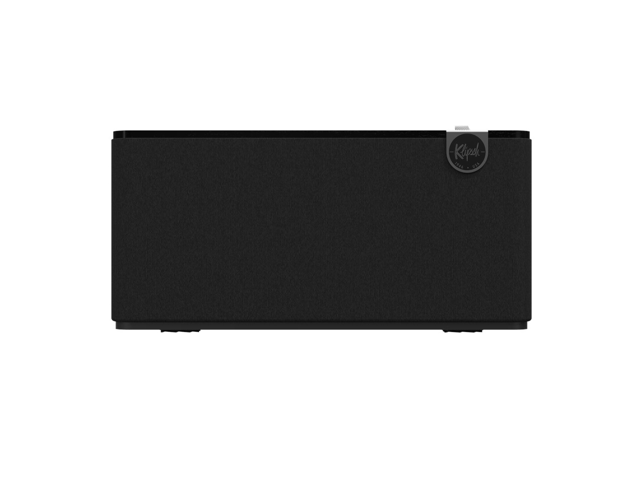 sprecher, soundbar, schwarz, gewebe, rechteckig