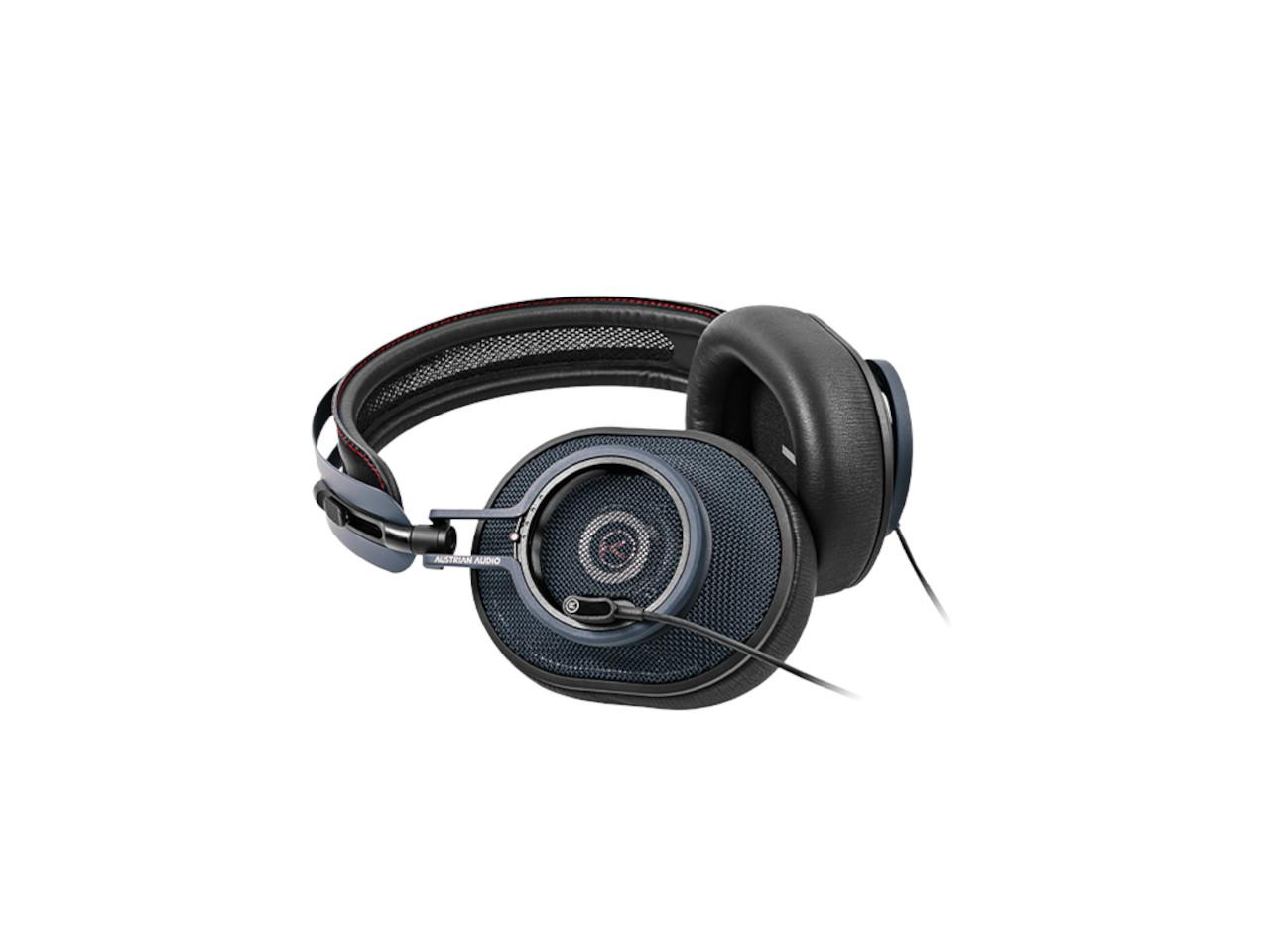 Kopfhörer, Over-Ear, Metallmesh, Schwarz, Kabelgebunden