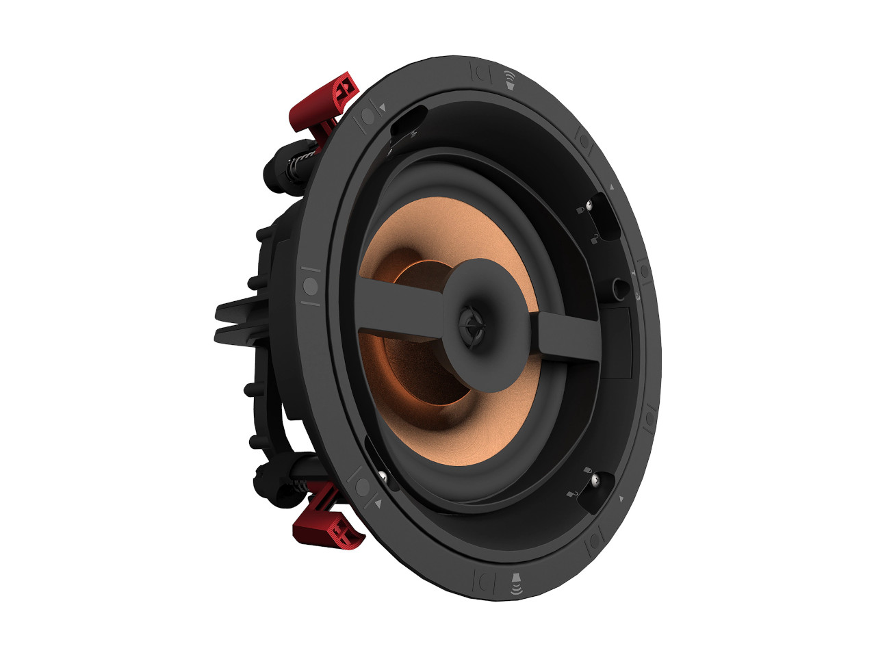 lautsprecher, in-wall speaker, kupferkonus, kupferton, laufschale