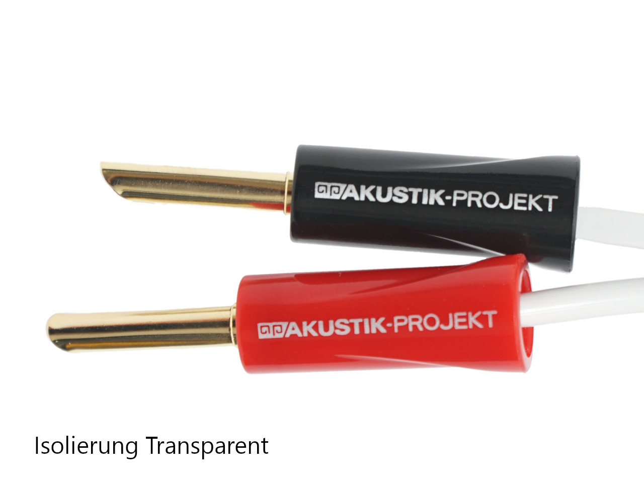 Isolierung, Lautsprecherkabel, Bananenstecker, transparente Isolierung, Akustik-Projekt