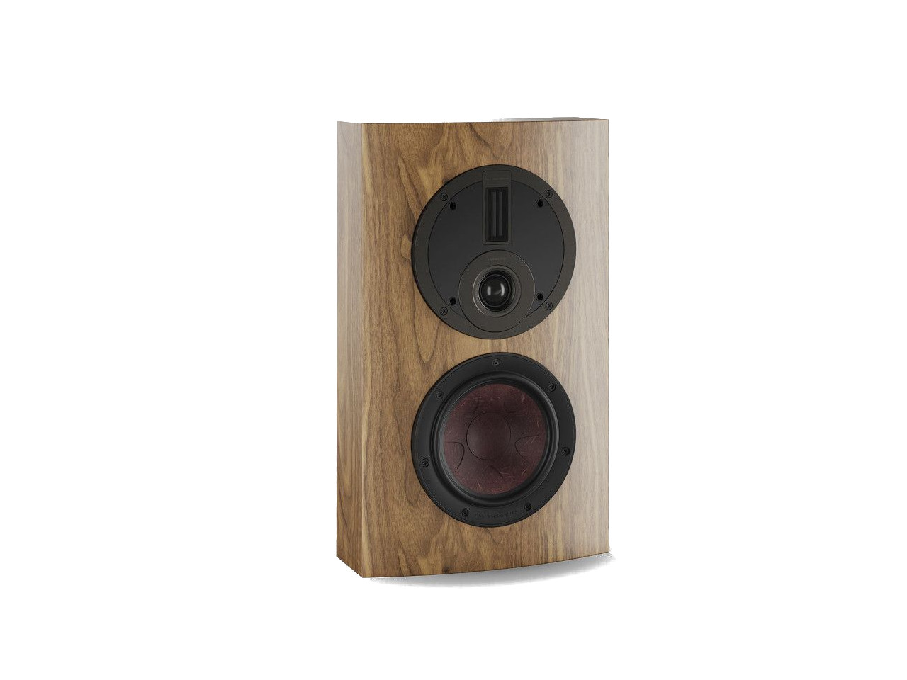 Lorentischer Lautsprecher, Holzgehäuse, Frontlautsprecher, Kombination Tweeter und Woofer, Midwoofer-Design