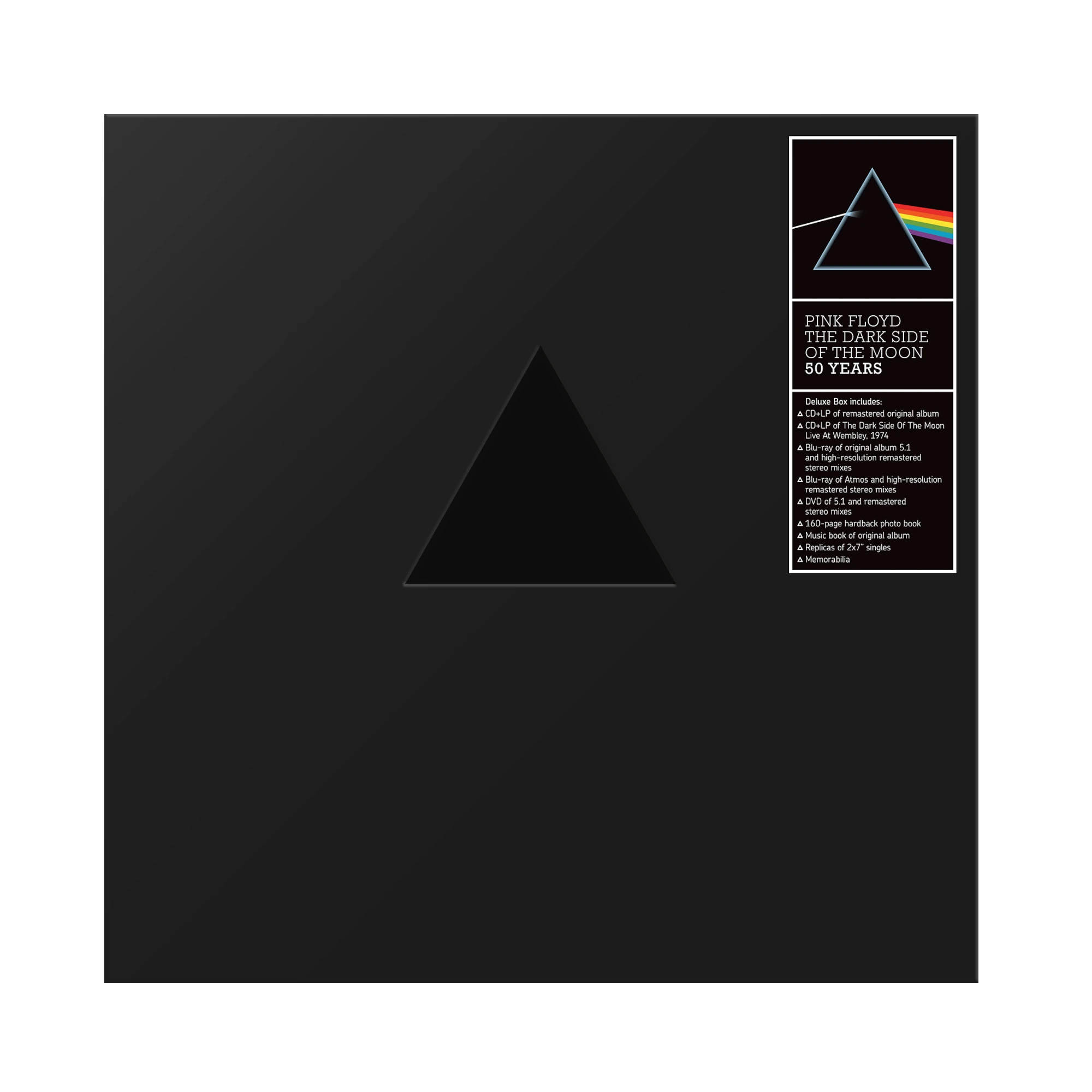 Vinyl, Albumhülle, schwarz, Dreieck-Logo, dunkelgrau