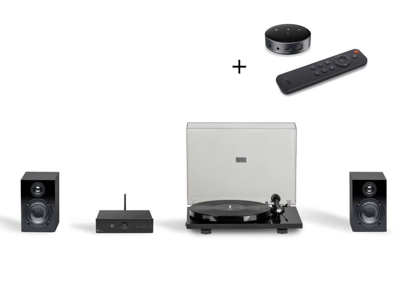 Pro-Ject Stereo Set E Phono / WiiM Mini Bundle Black Elektronik, Sprecher, Fernbedienung, Heimkino