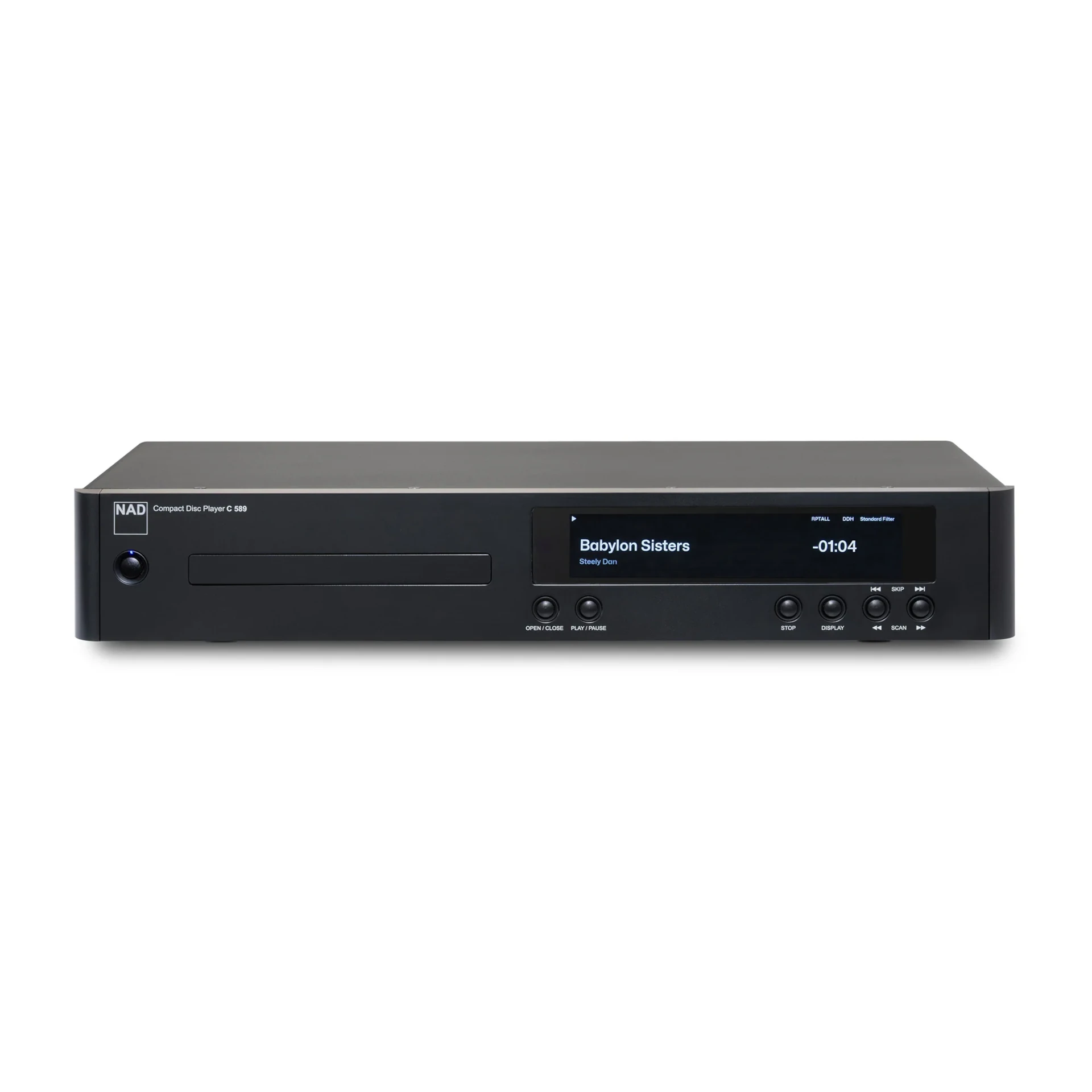 CD-Player, Kompakt-CD-Spieler, Schwarz, LCD-Anzeige, Bedienfeld Knöpfe