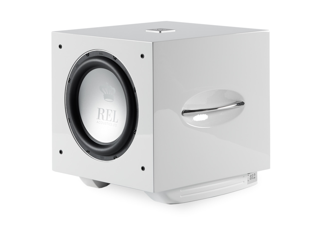 Subwoofer, Lautsprecher, Würfelform, Weiß, Glänzende Oberfläche