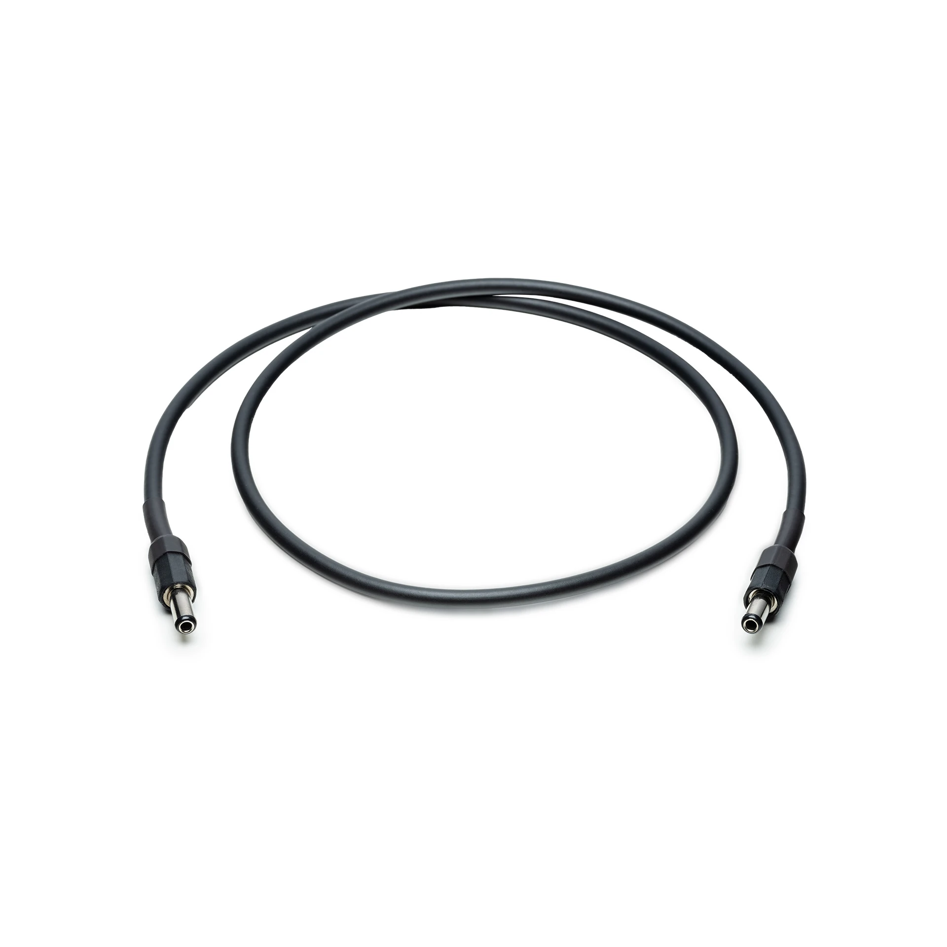 Netzteilkabel, Hohlstecker, schwarz, Rundkabel
