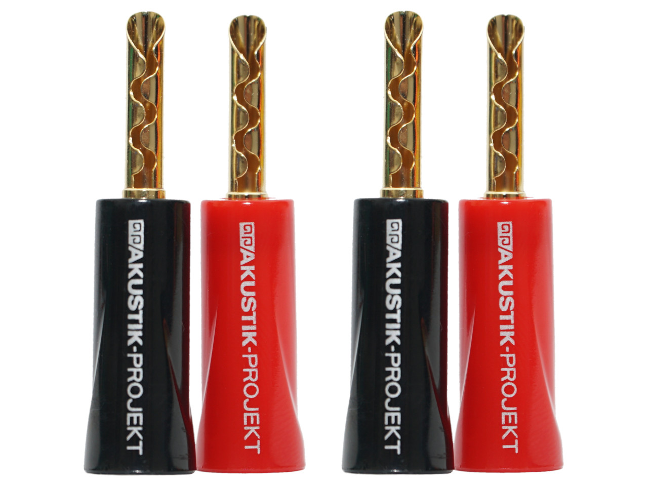 Kabelklemmen, Bananenstecker, Stecker, Gelb/Rot, Paarweise