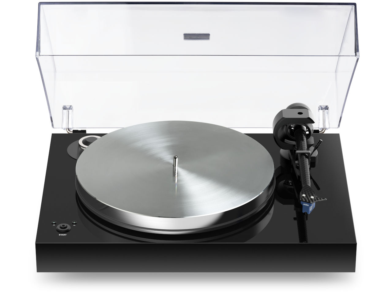 Plattenspieler, Turntable, Schwarz, Metal, Tonarm